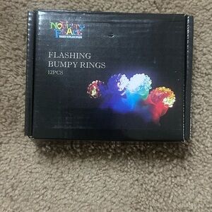 Flashing Bumpy Rings 8PCS